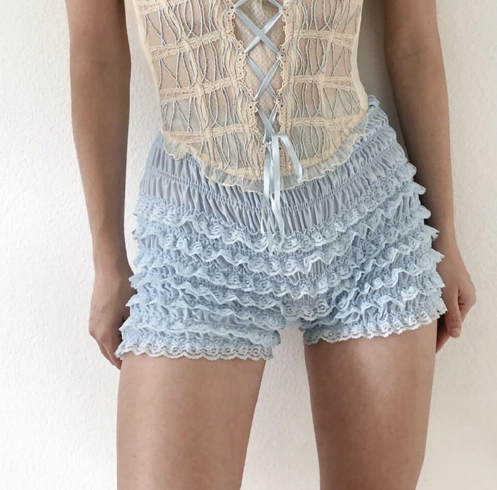 Juakoso Ruffled Messages Short Ruffle Womens High-End Underwear