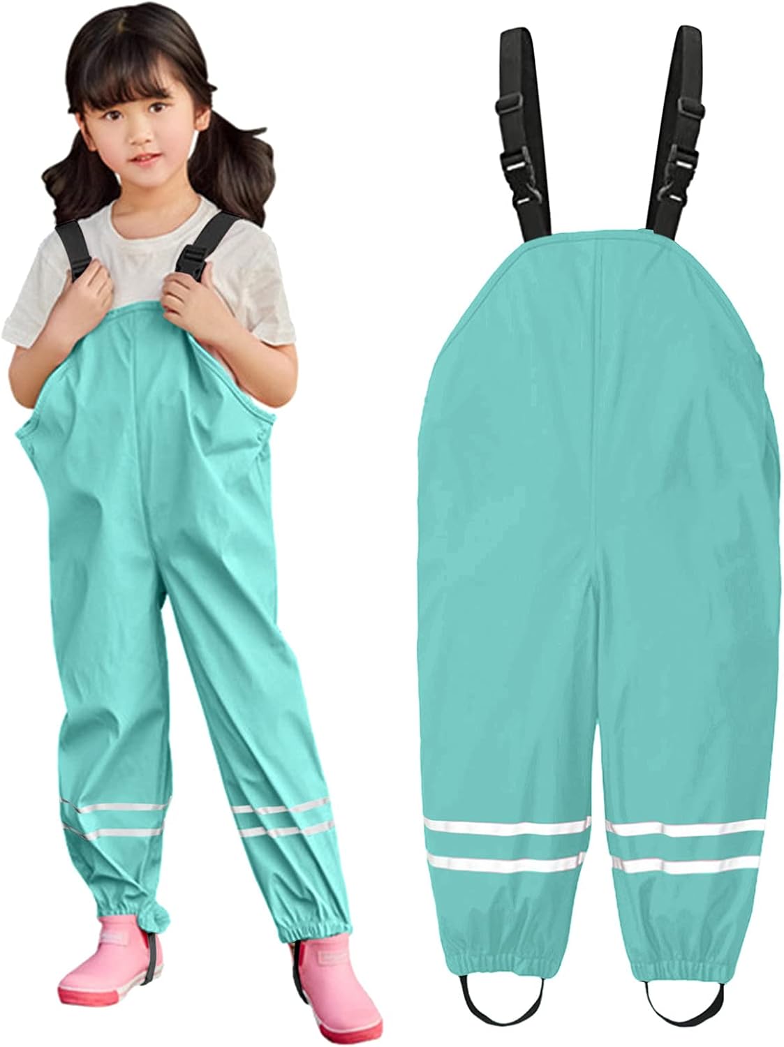 Waterproof Rain Pants for Kids Boys Girls