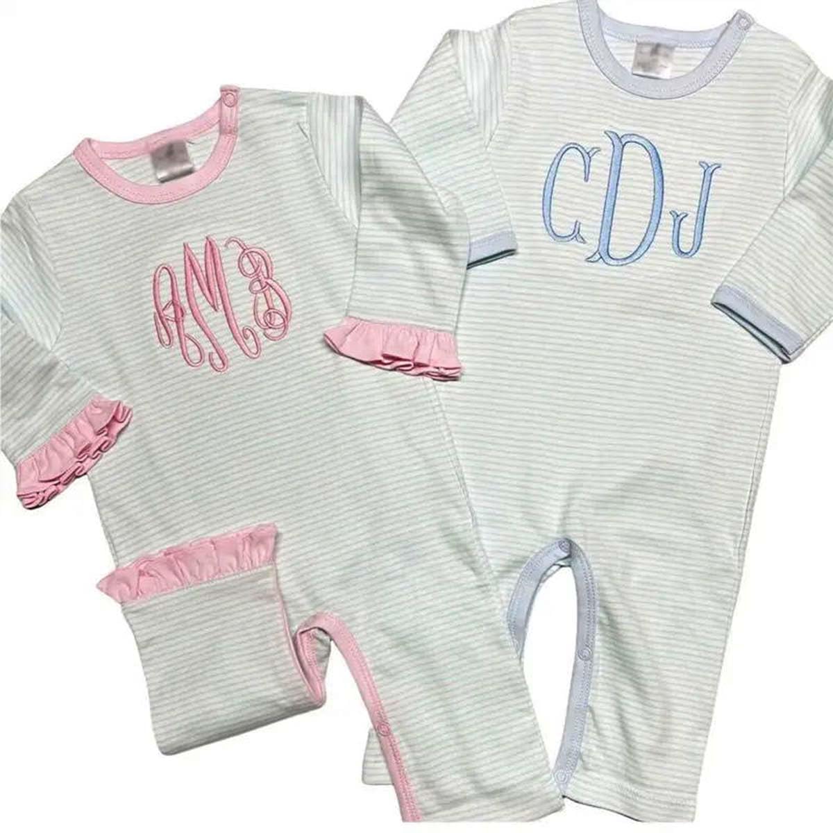 Personalized Baby Romper with Monogram