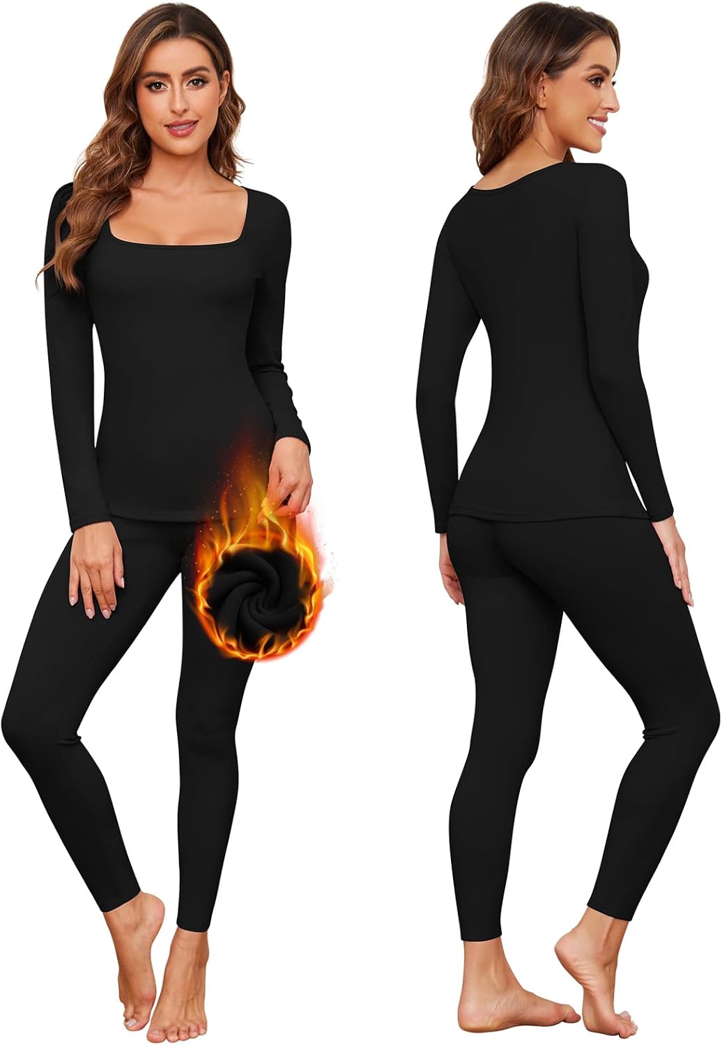 Soneven Thermal Underwear Set for Women