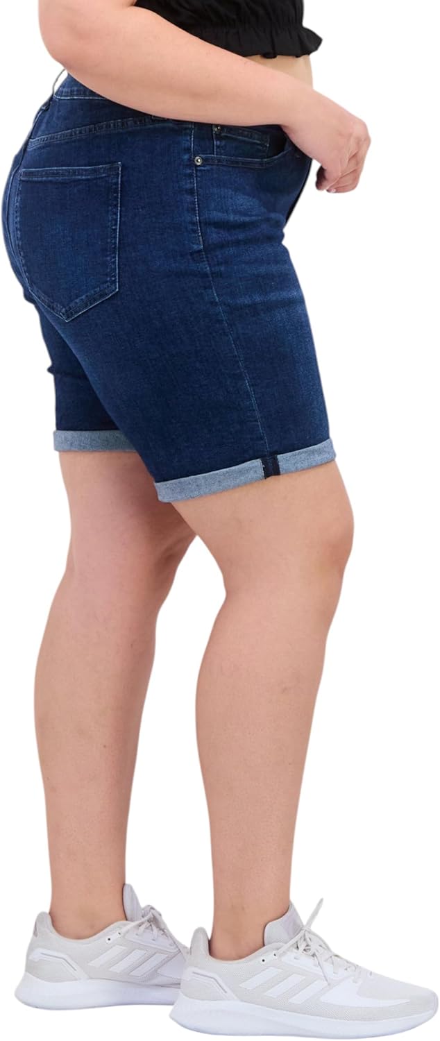 Celebrity Pink Womens Plus Size Bermuda Shorts Darkest Night 16W