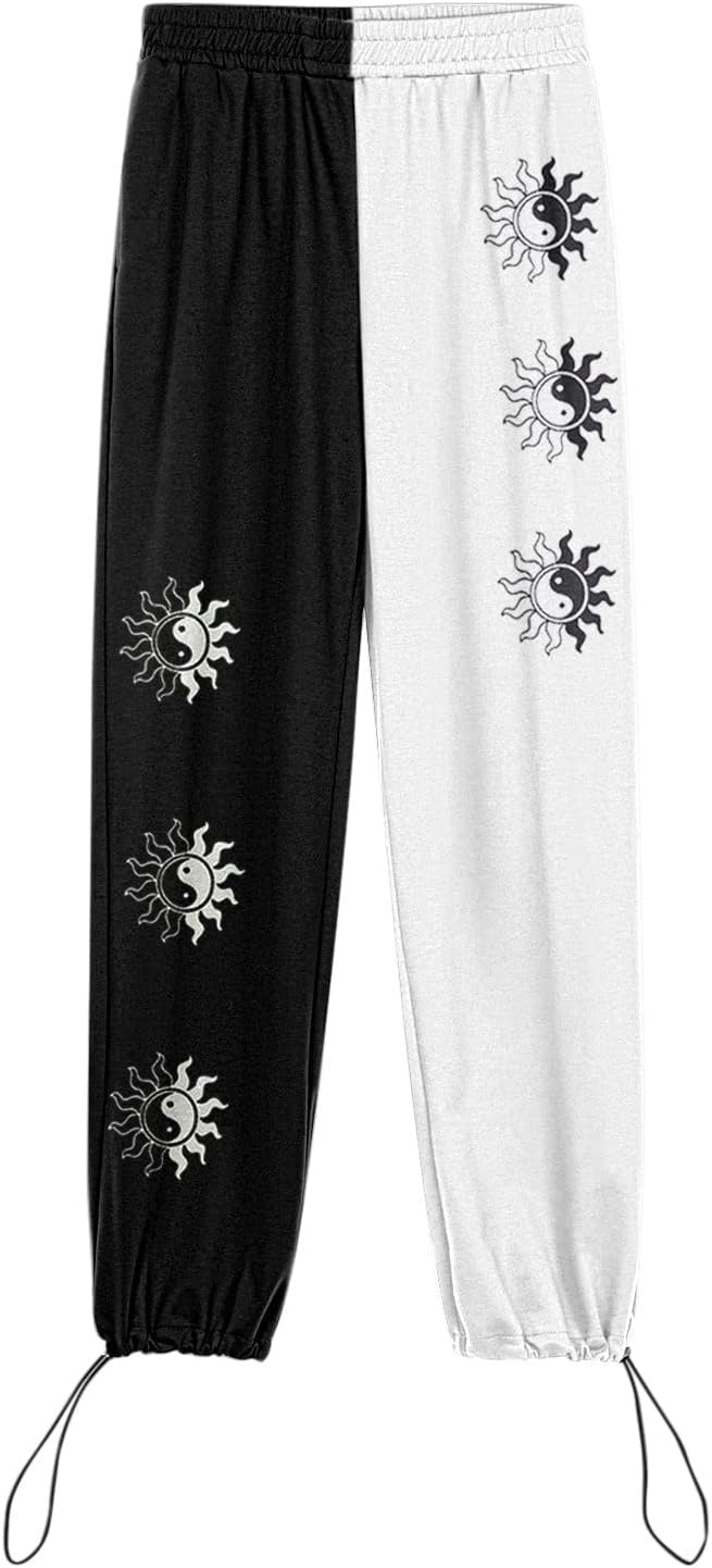 Joucful sweatpants for teenage girls Baggy high-waisted with pockets