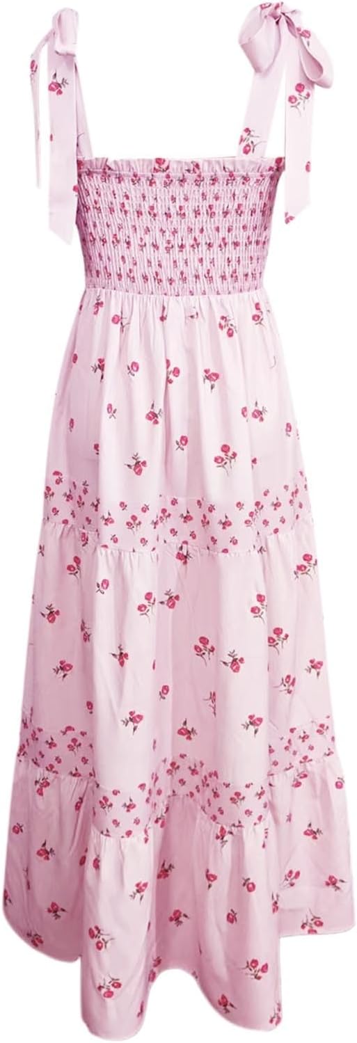 Sfascumop Boho Beach Dress 2025 Casual Maxi Dress for Women