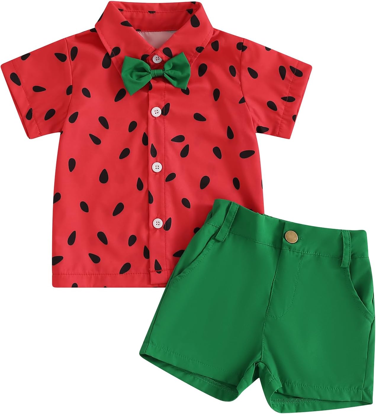 licupiee Toddler Boy Watermelon Shorts Sets - Comfort Fashion