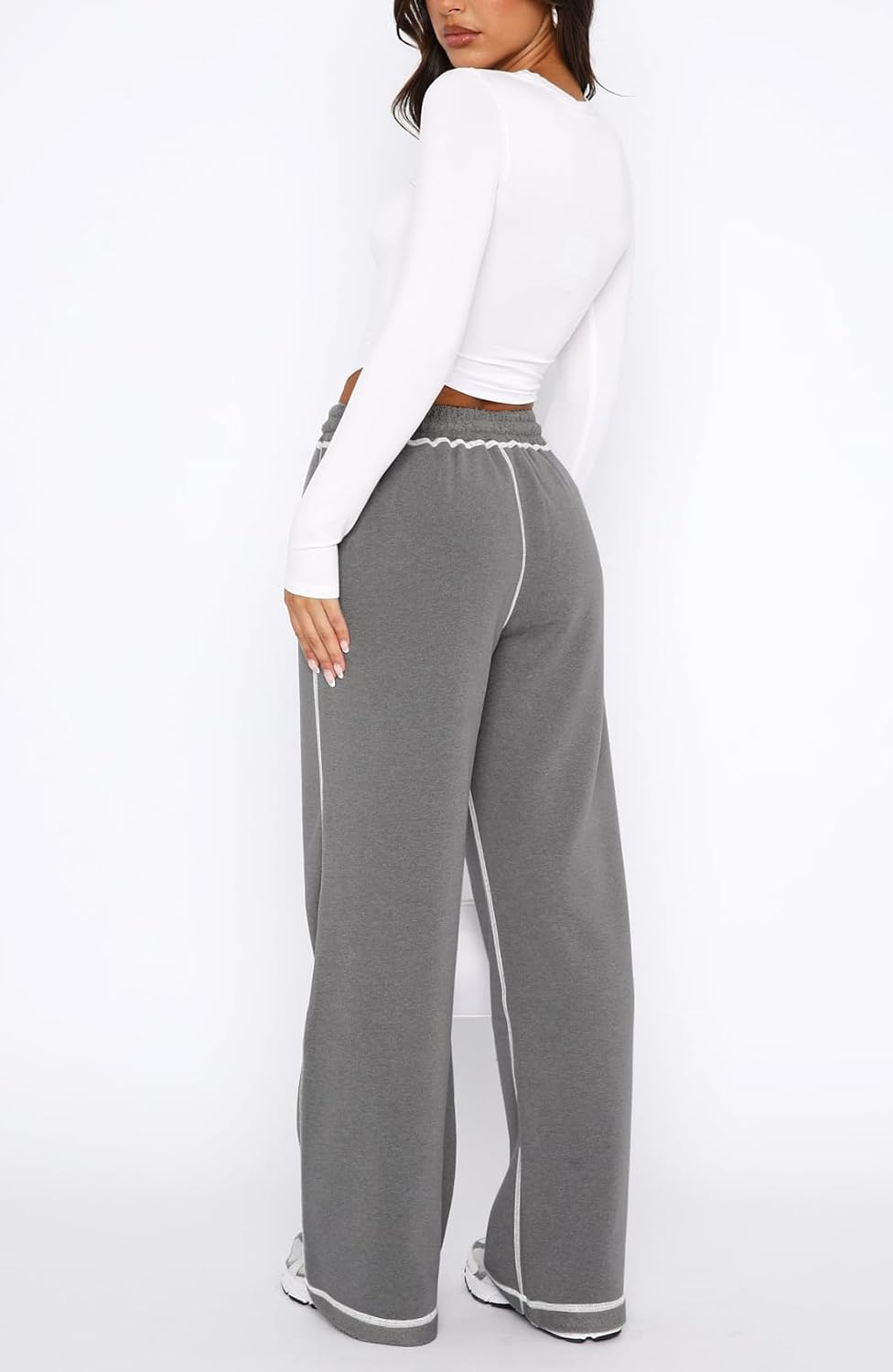 Track Pants Women Soft Wide-Leg Trendy Joggers for consolation and Style