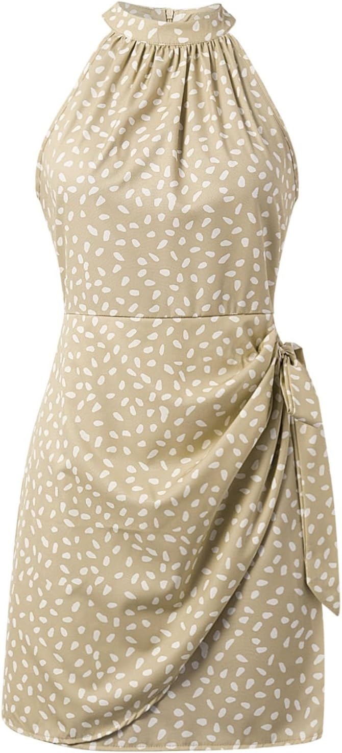 Escape to Boho Puff Sleeve Halter Dress