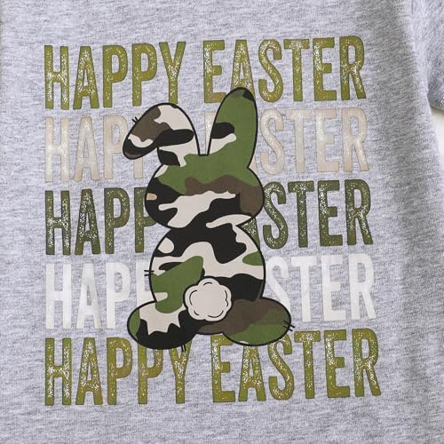 Emmababy Baby Boys Easter Outfit Camouflage Shorts Set