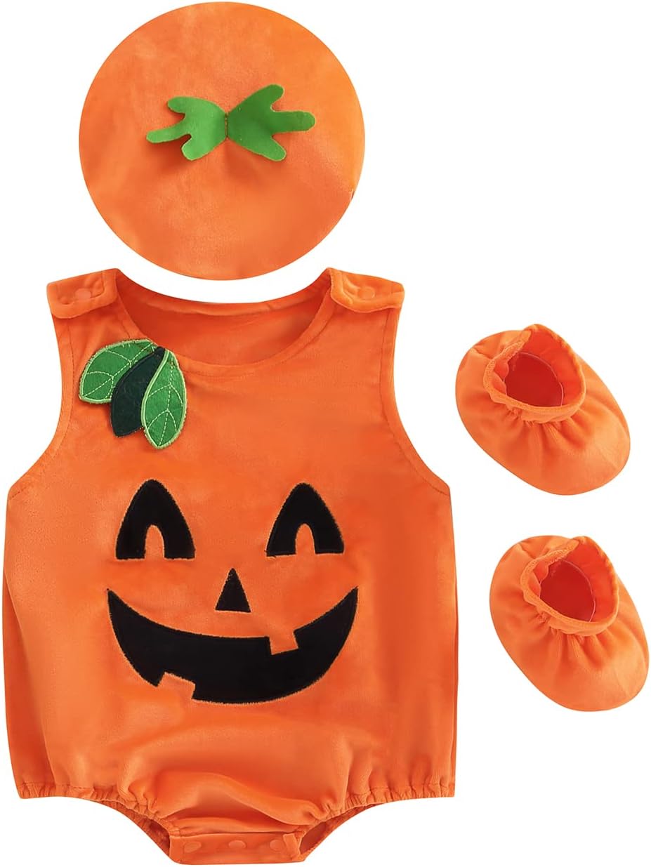 Cute Trick or Treating Halloween Romper Set for Babies