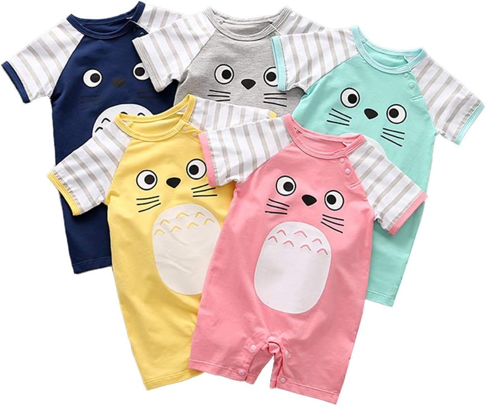 Adorable Cuts Unisex Baby Cotton Onesie with Short Sleeves