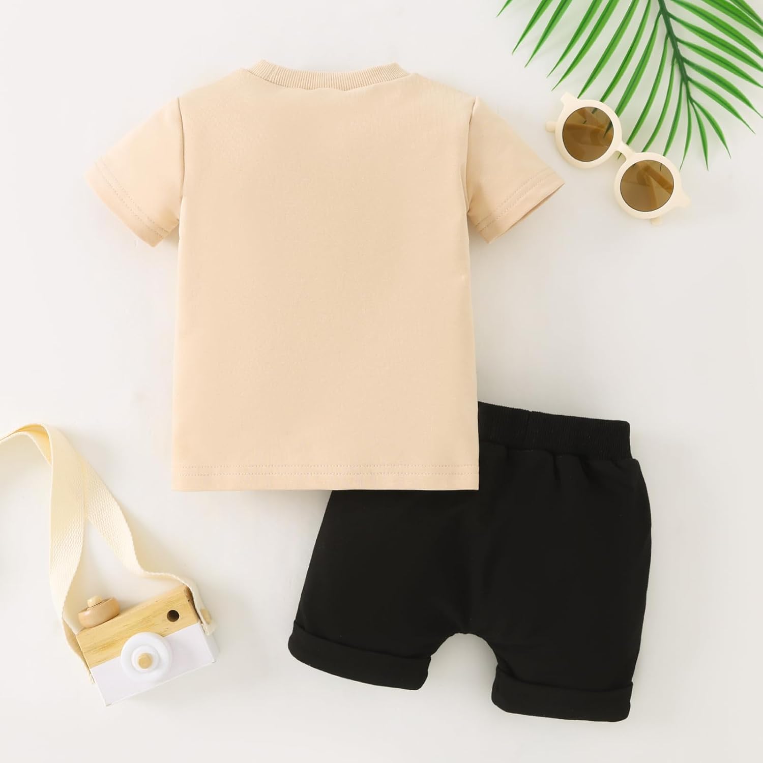 Yvowming Summer Kids Cooling T-Shirt Shorts Set