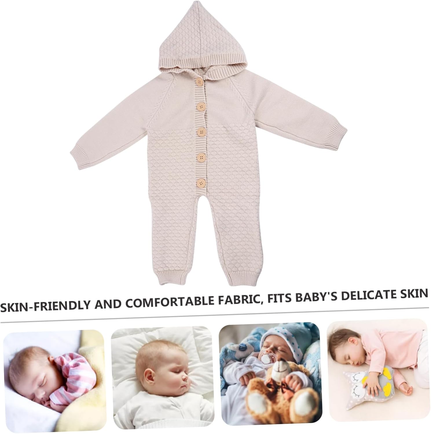 Stylish Rabbit Cashmere Romper for Newborns