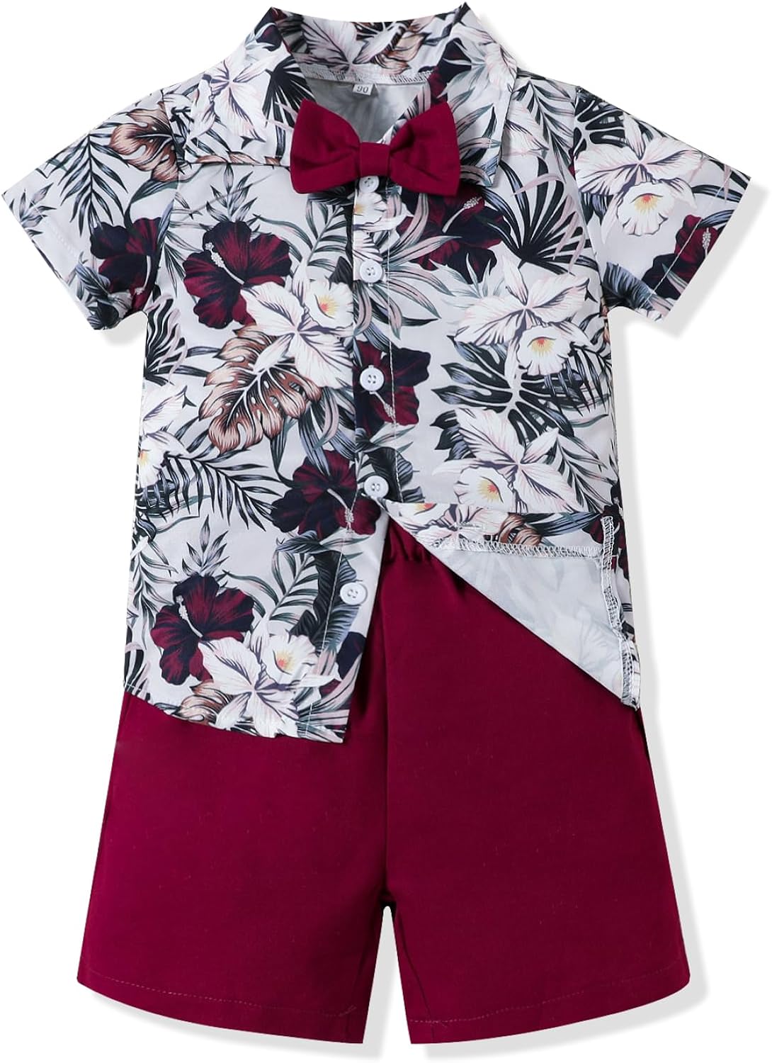 Creative Hawaiian-Style Boys Shorts Set for Toddlers