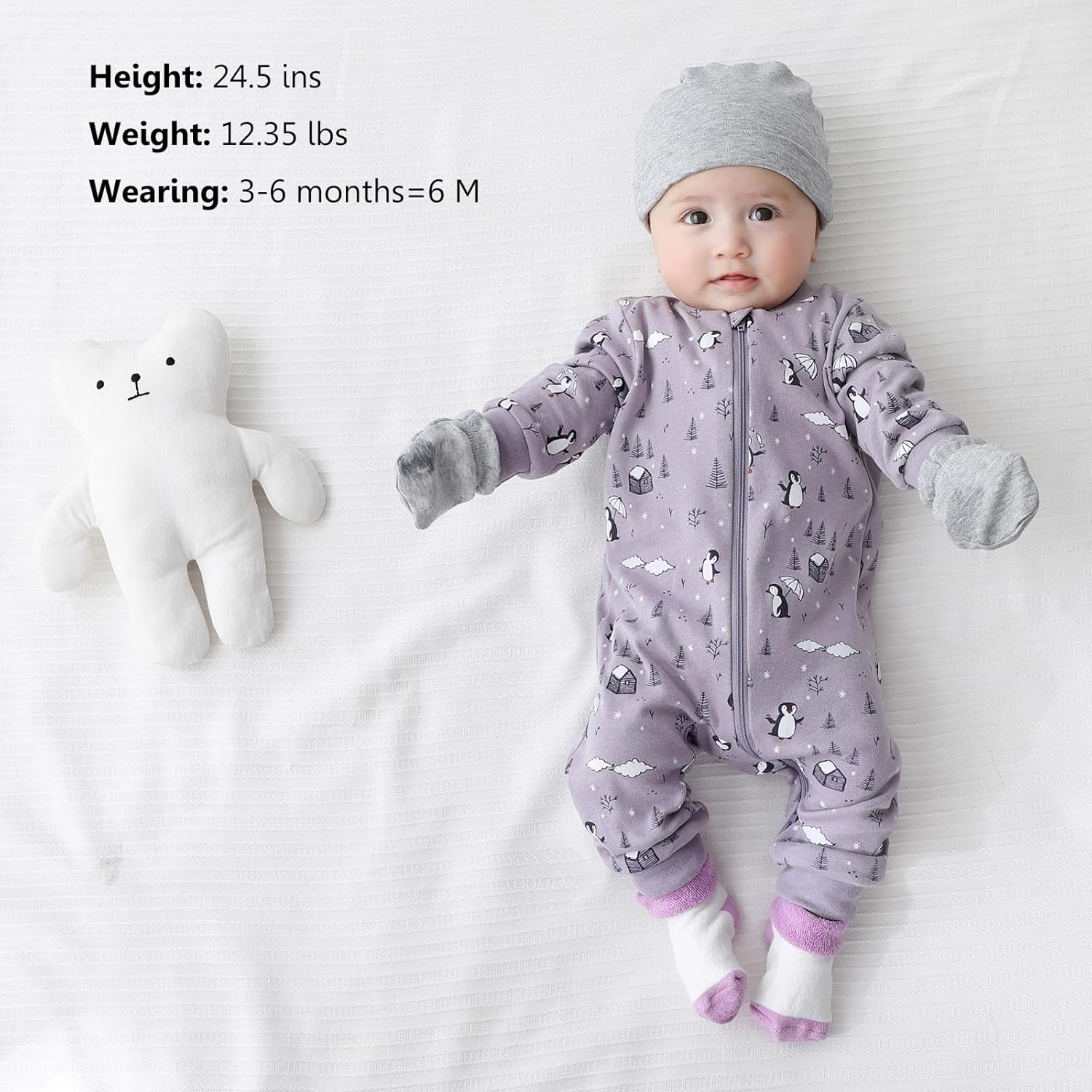 2-Way Zipper Romper Set for Babies