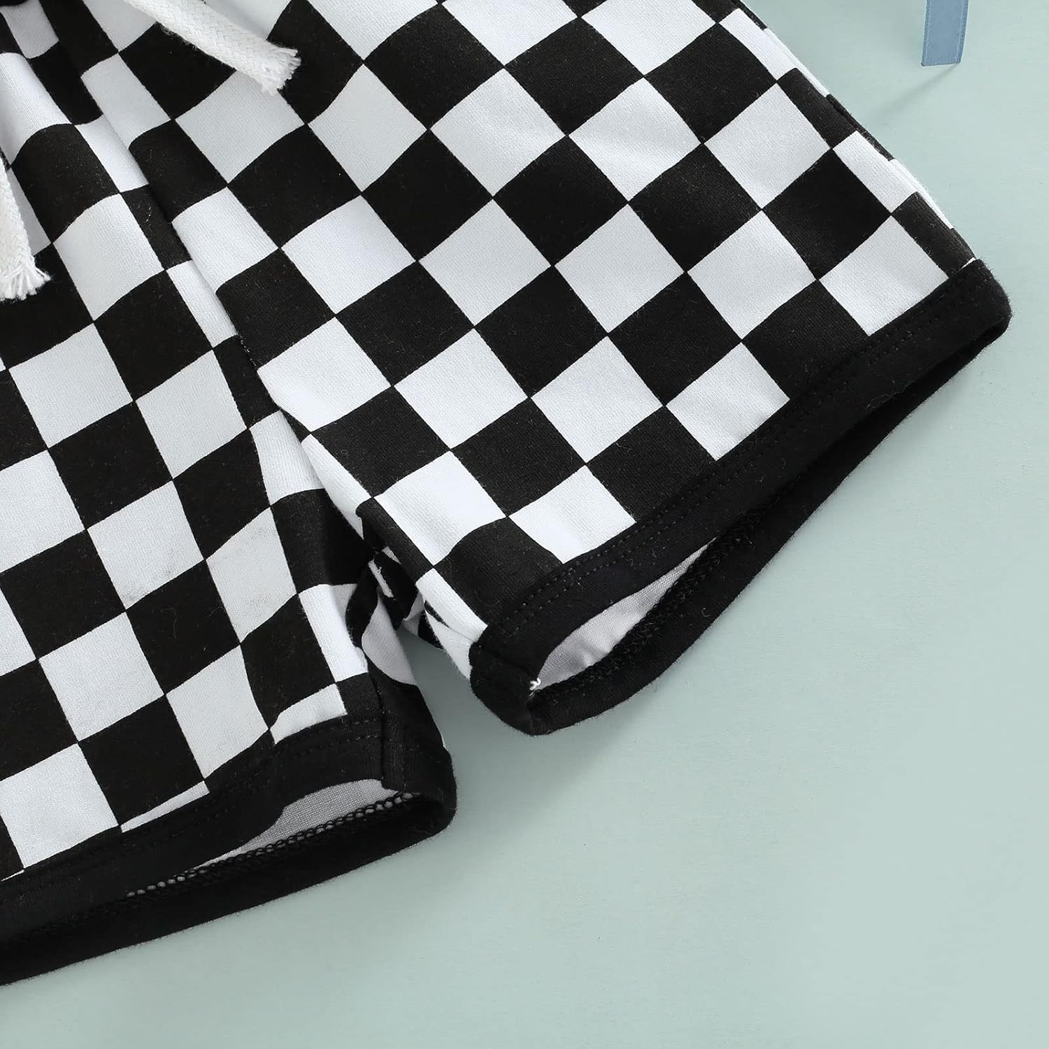 Lamuusaa Newborn Toddler Boy Shorts Summer Cotton Plaid Jogger
