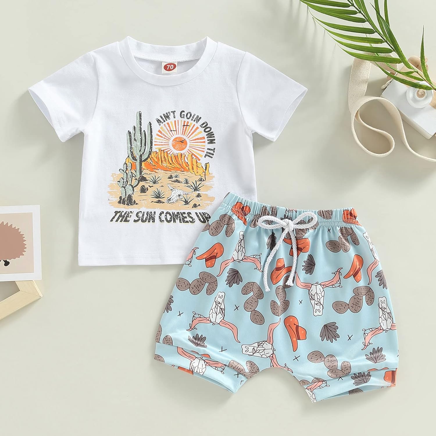 Dinosaur Letter Print Kids Toddler Set