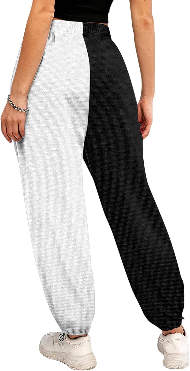 Joucful sweatpants for teenage girls Baggy high-waisted with pockets