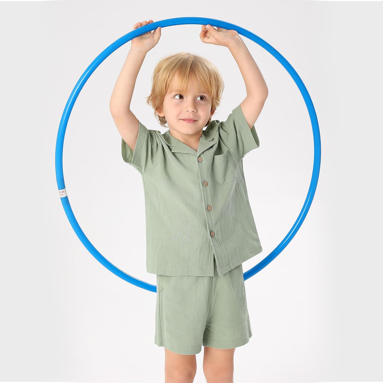 XMWealthy Toddler Boys Summer Outfit Set - Button-Down Shirts Cotton Pants