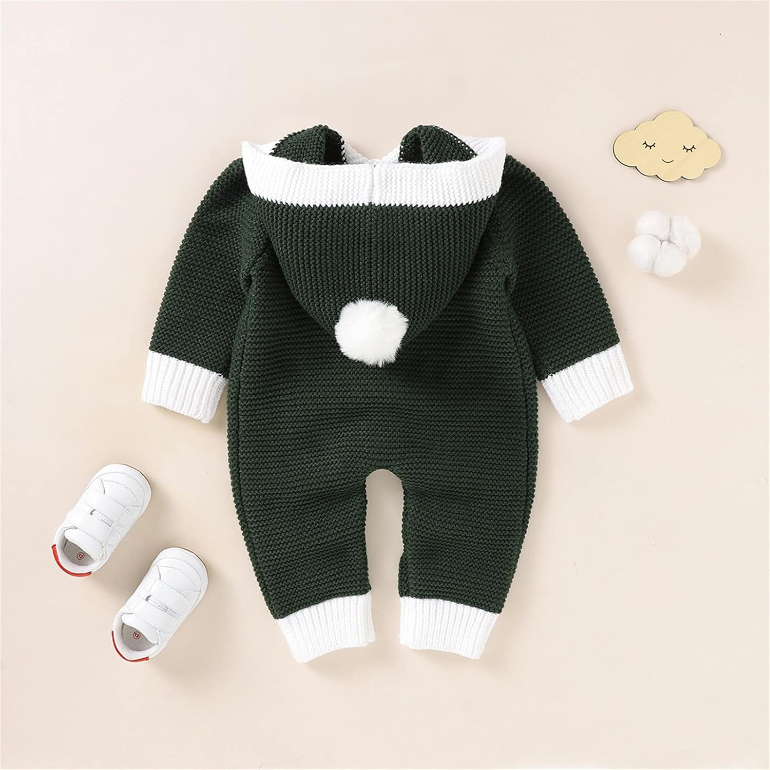 ToddlBy Christmas Romper Knit Jumpsuit for Baby Boys Girls