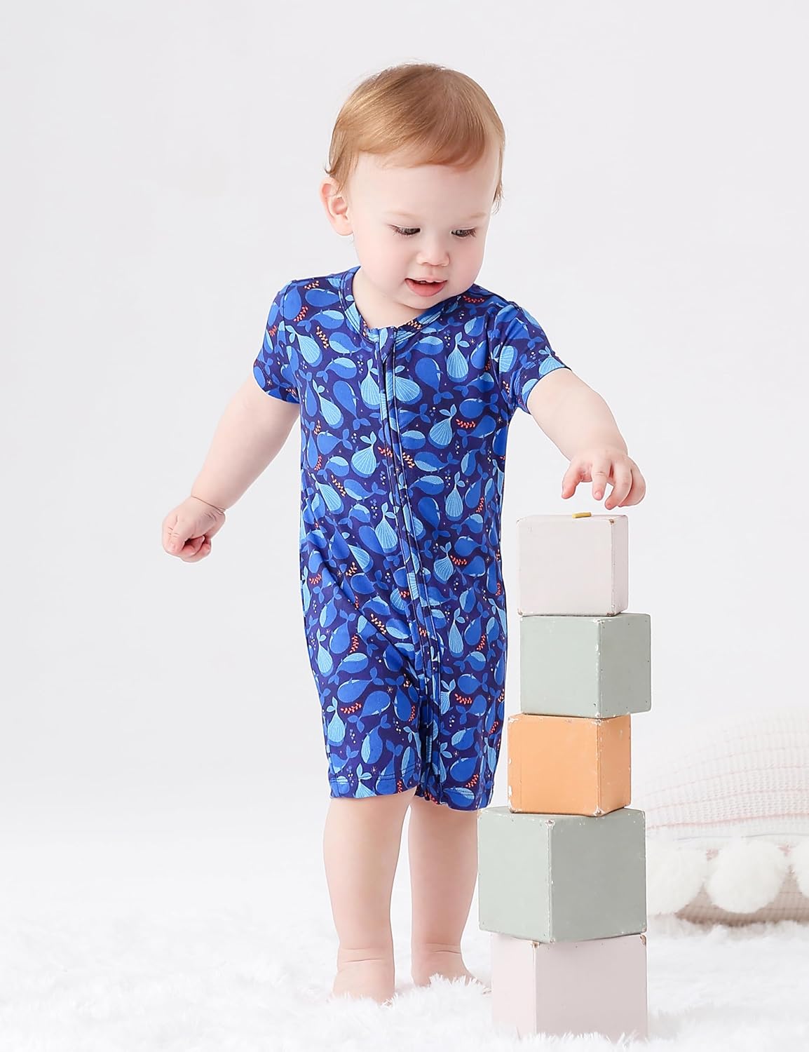 Perfect Choice for Sleep and Play 0-18M Viscose from Bamboo Romper