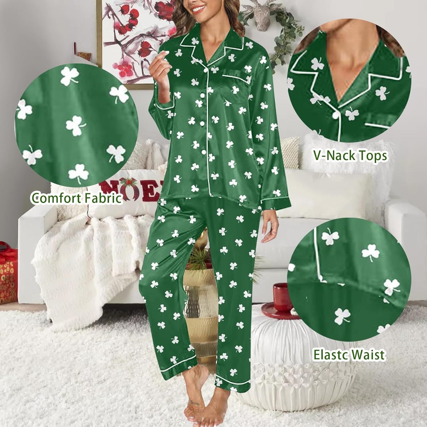 St Patricks Day Irish Green Pajama Set