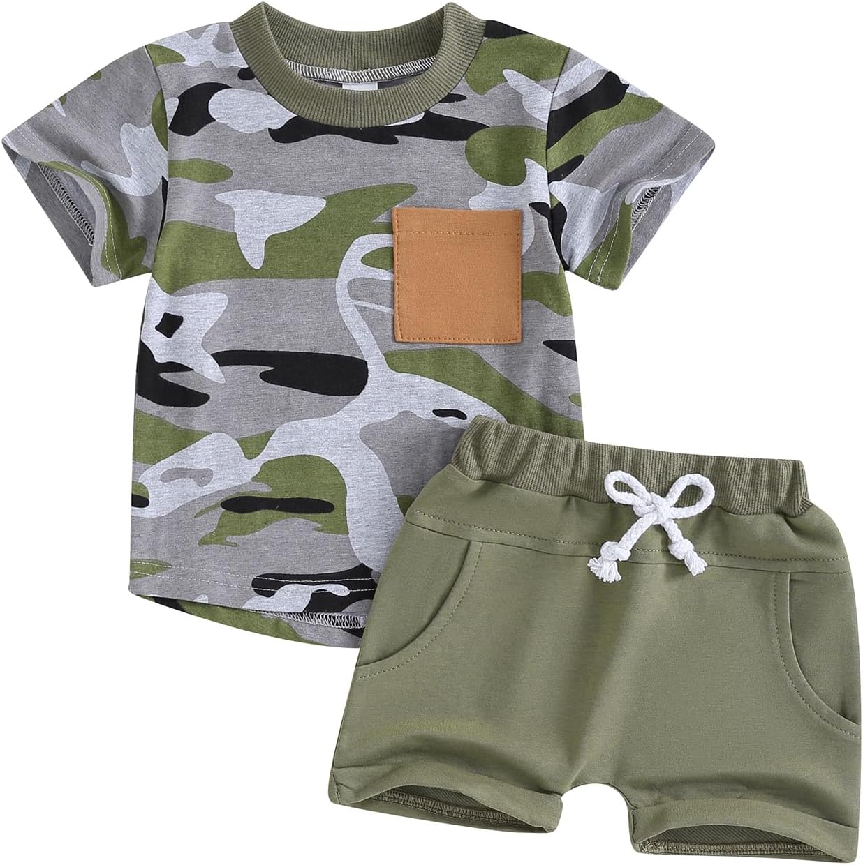 4th of July Toddler Boy Girl Camo Set