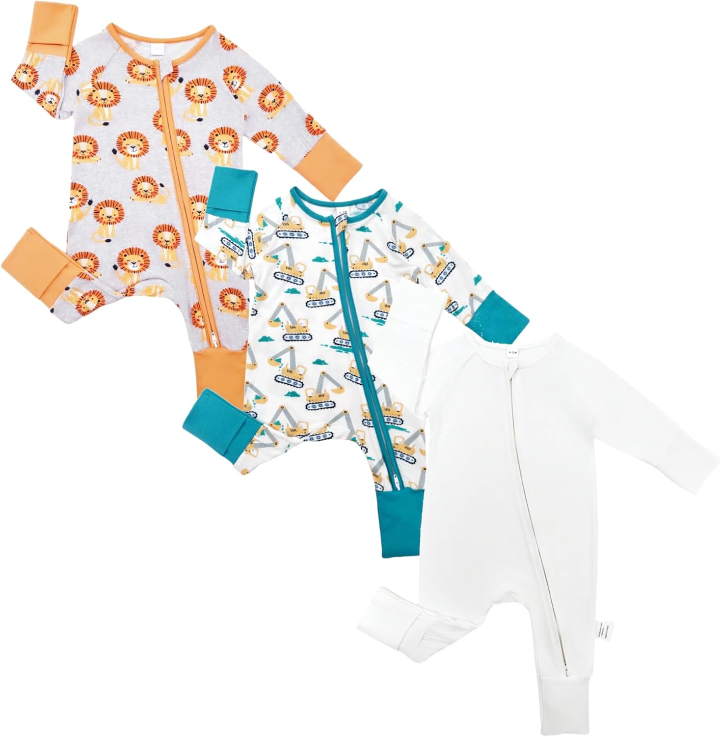 Adorable Baby Romper bamboo Rayon Easy-Breathing Newborn to 24 Mon