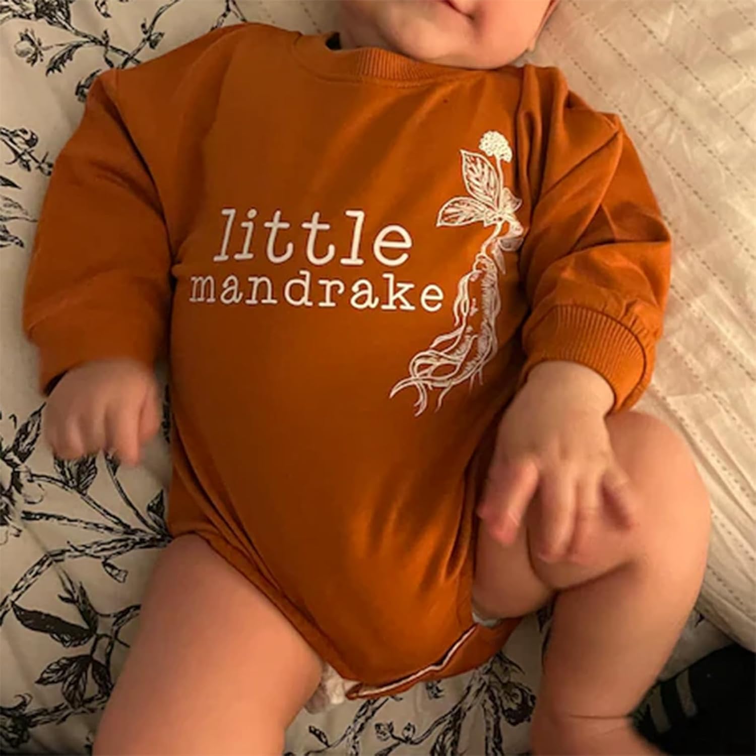 Halloween Unisex Baby Mandrake Romper