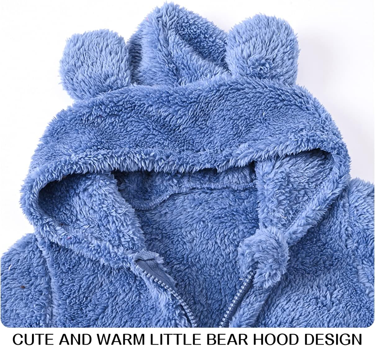 Cute Bear Fleece Romper for Babies