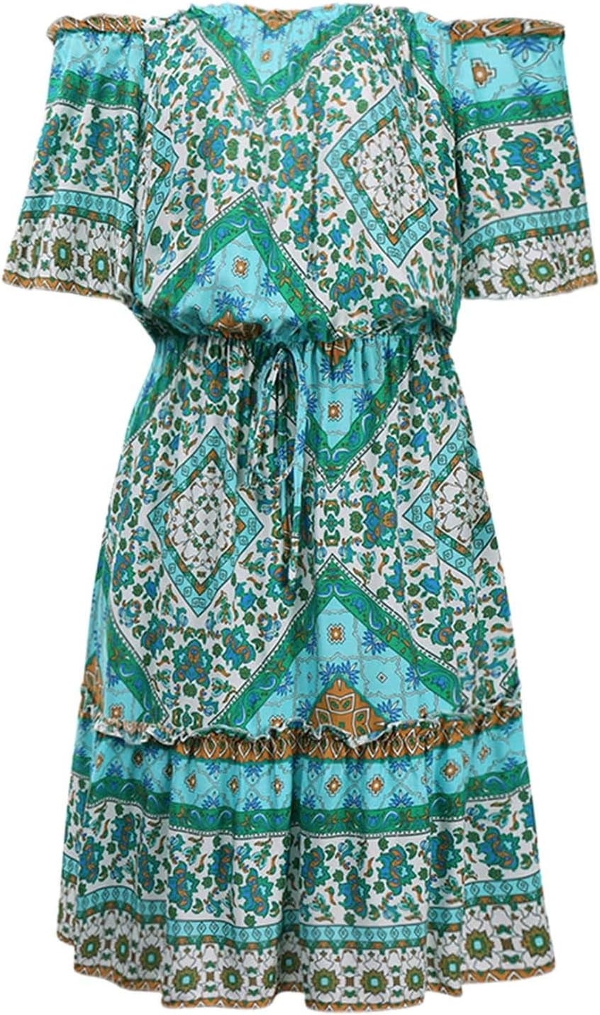 Elegant Bohemian Floral Midi Dress