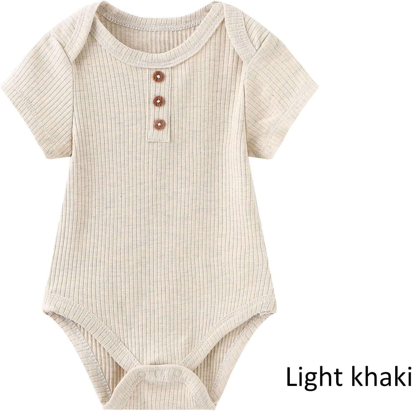 Ruliby Baby Bodysuitromo Girls Boys Outfit Soft Newborn Romper