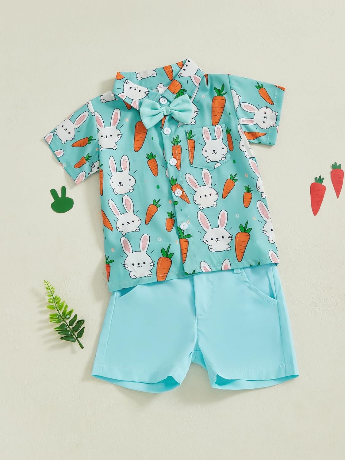 Easter Rabbit Print Toddler Outfit