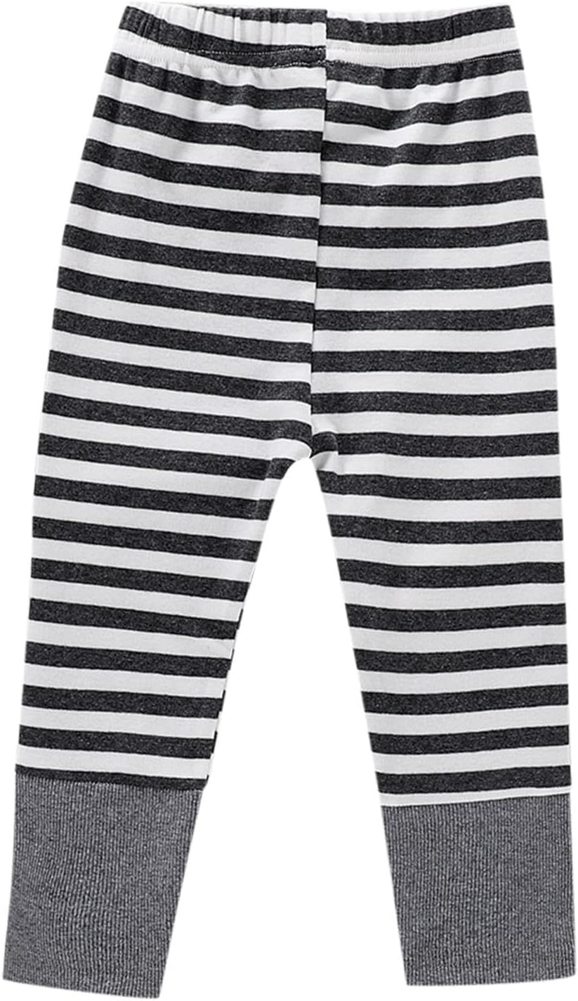 Striped Patchwork Pants for Little Ones