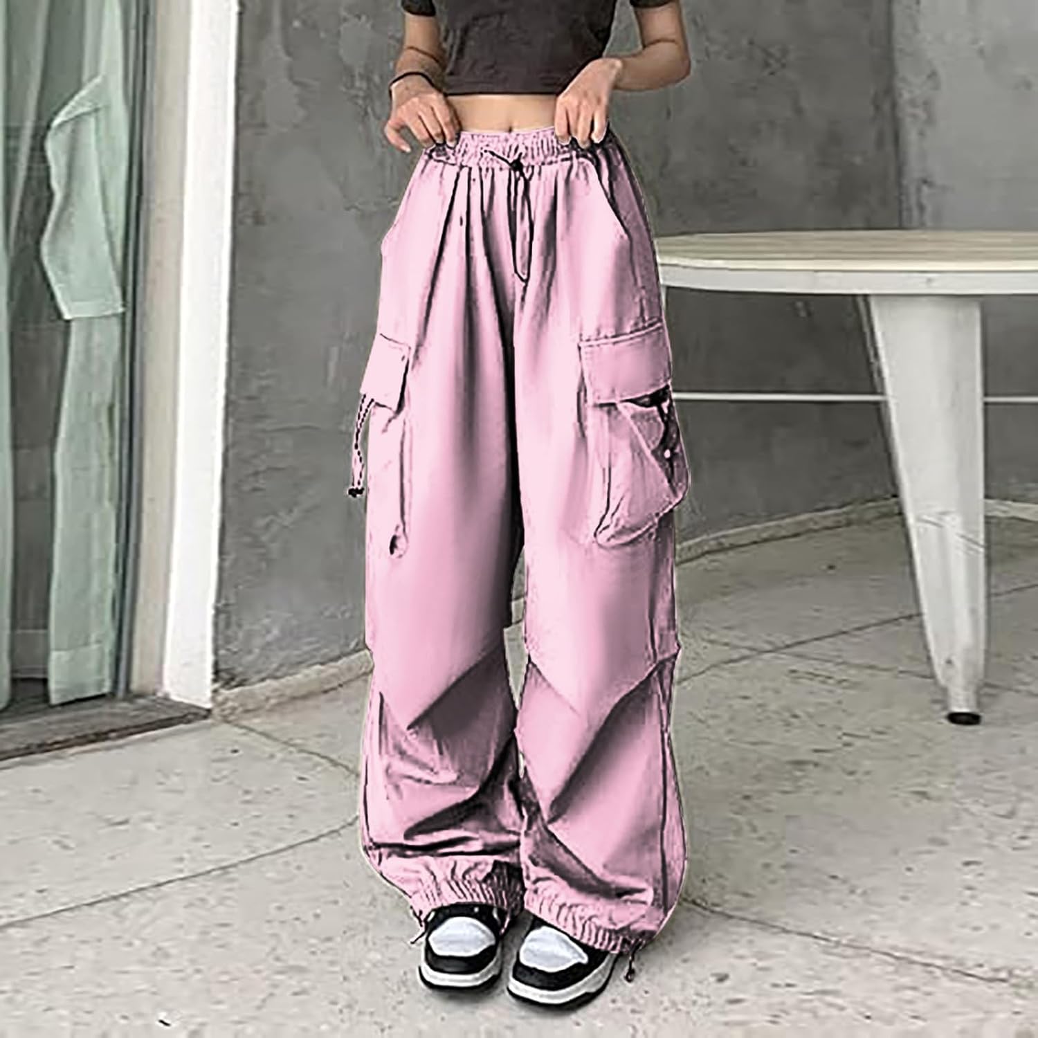 SDbrld Womens Baggy Cargo Pants