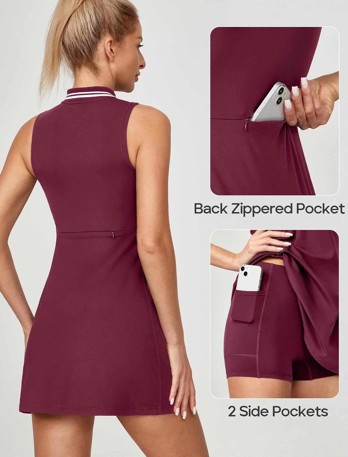 Ewedoos Golf Tennis Dress for Women with Shorts and Bra 1