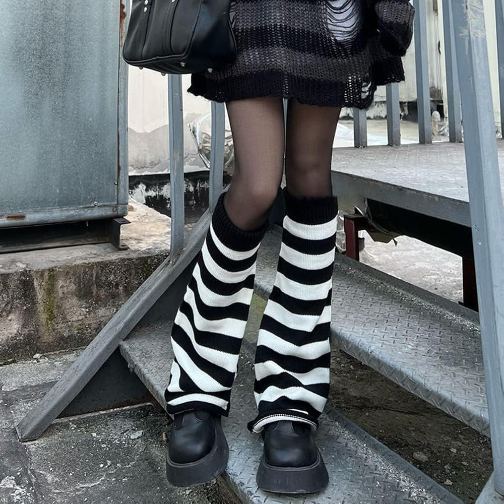 Crisp Striped Knit Socks