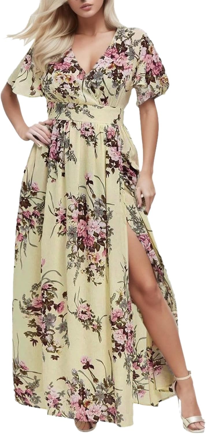 Sfascumop - 2025 Trendy Summer Boho Sundress for Women Beach Vacation check price