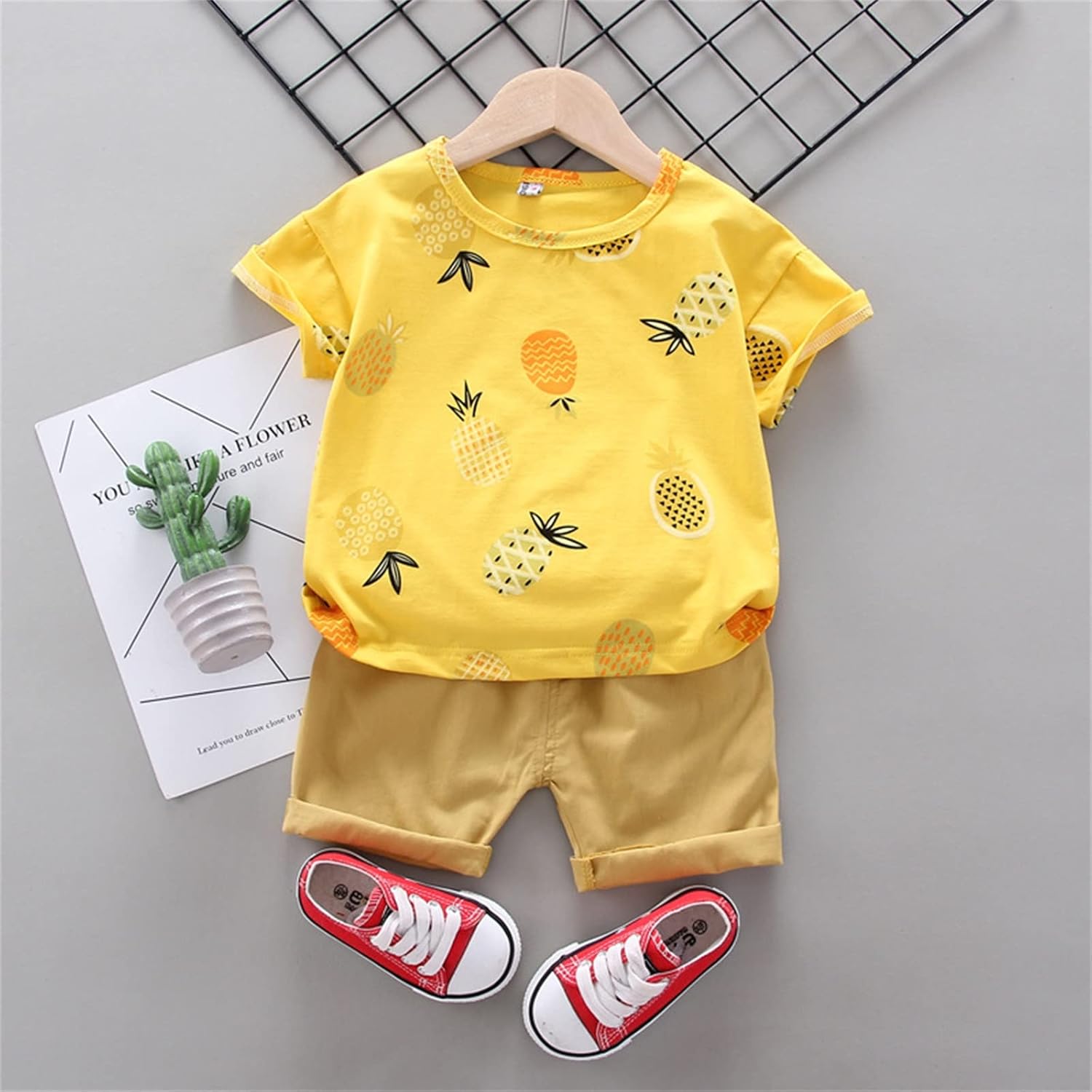 LISfsa Iteration Alphabet T-shirt Set for Boys