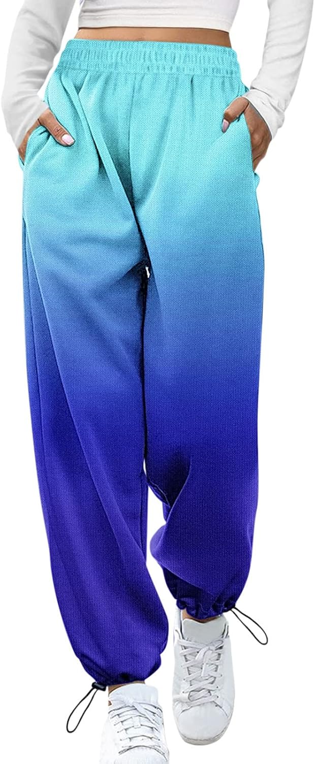 SDBRLD Womens High Waist Petite Sweatpants