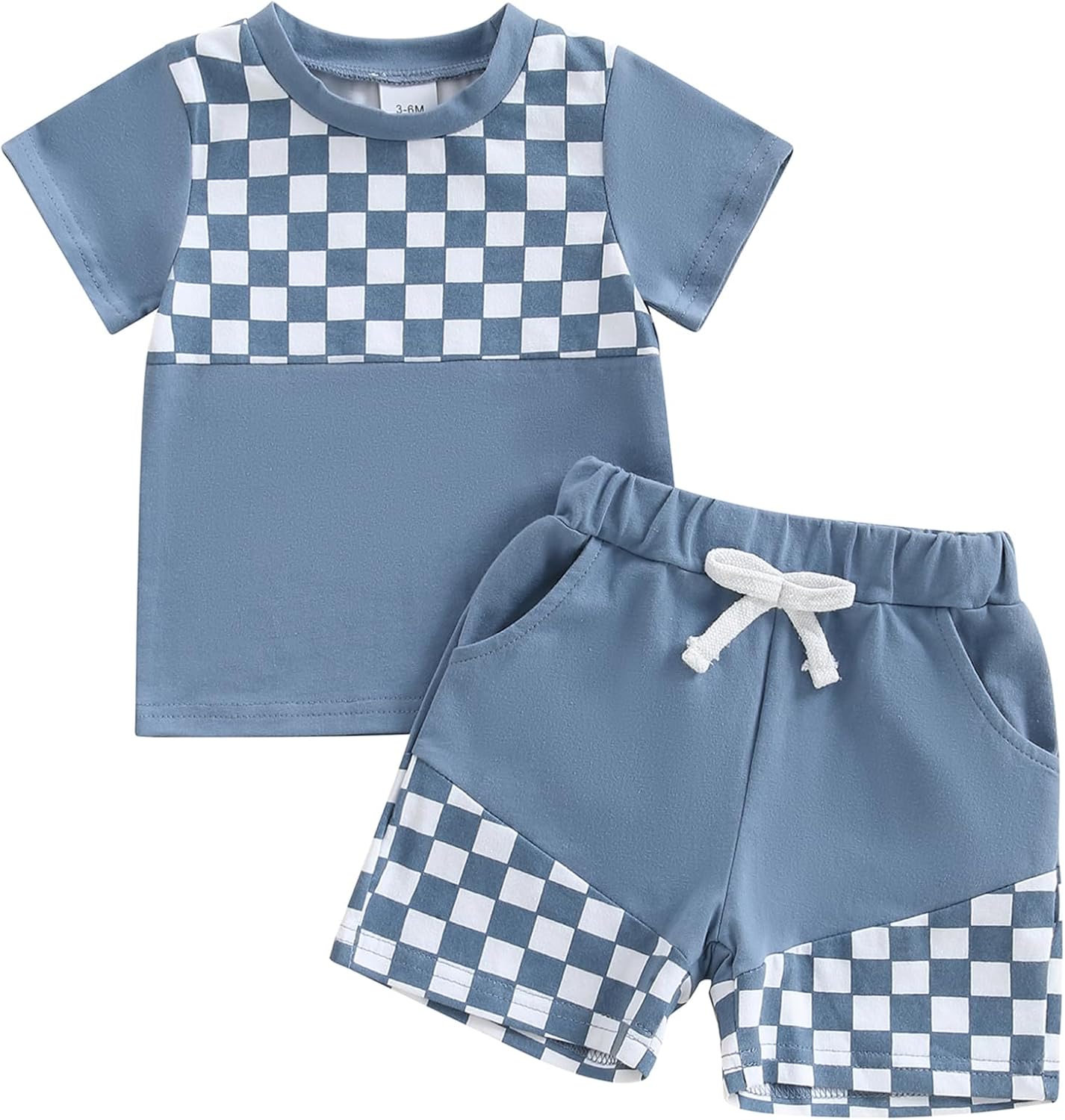 Aifawile Baby Boy Summer Short Sleeve T-Shirt Shorts Set
