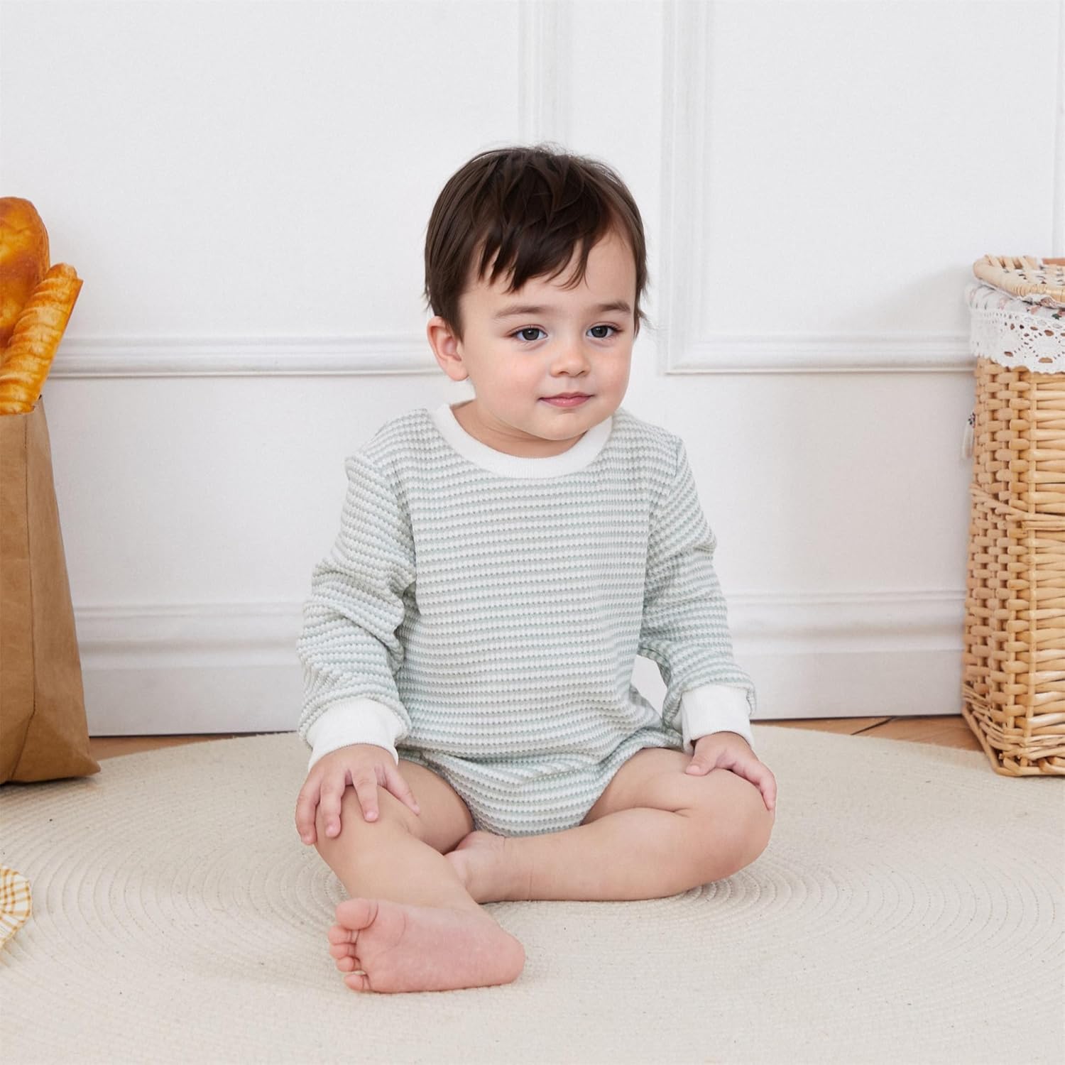 High-Quality Waffle Romper - Soft Comfortable and Stylish for Little Ones