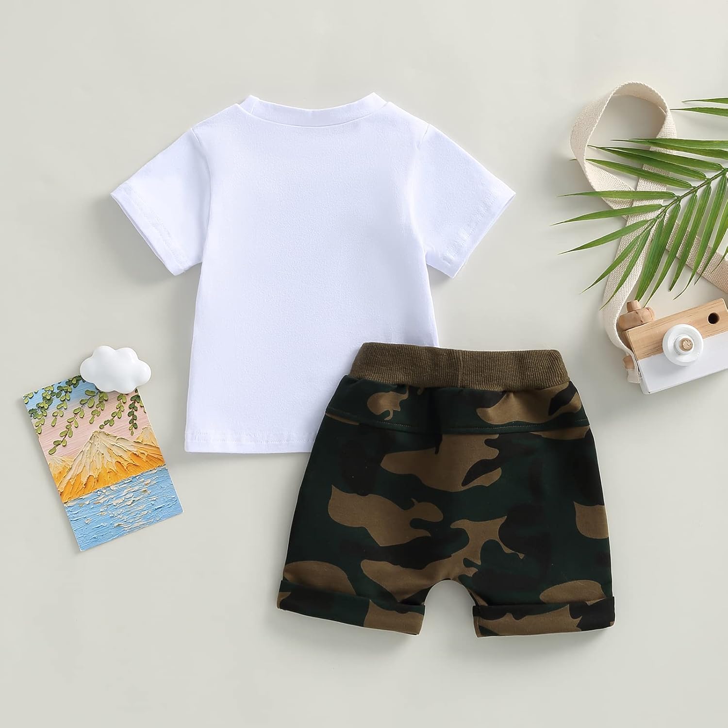Springcmy Toddler Summer Outfit Set for Baby Boy
