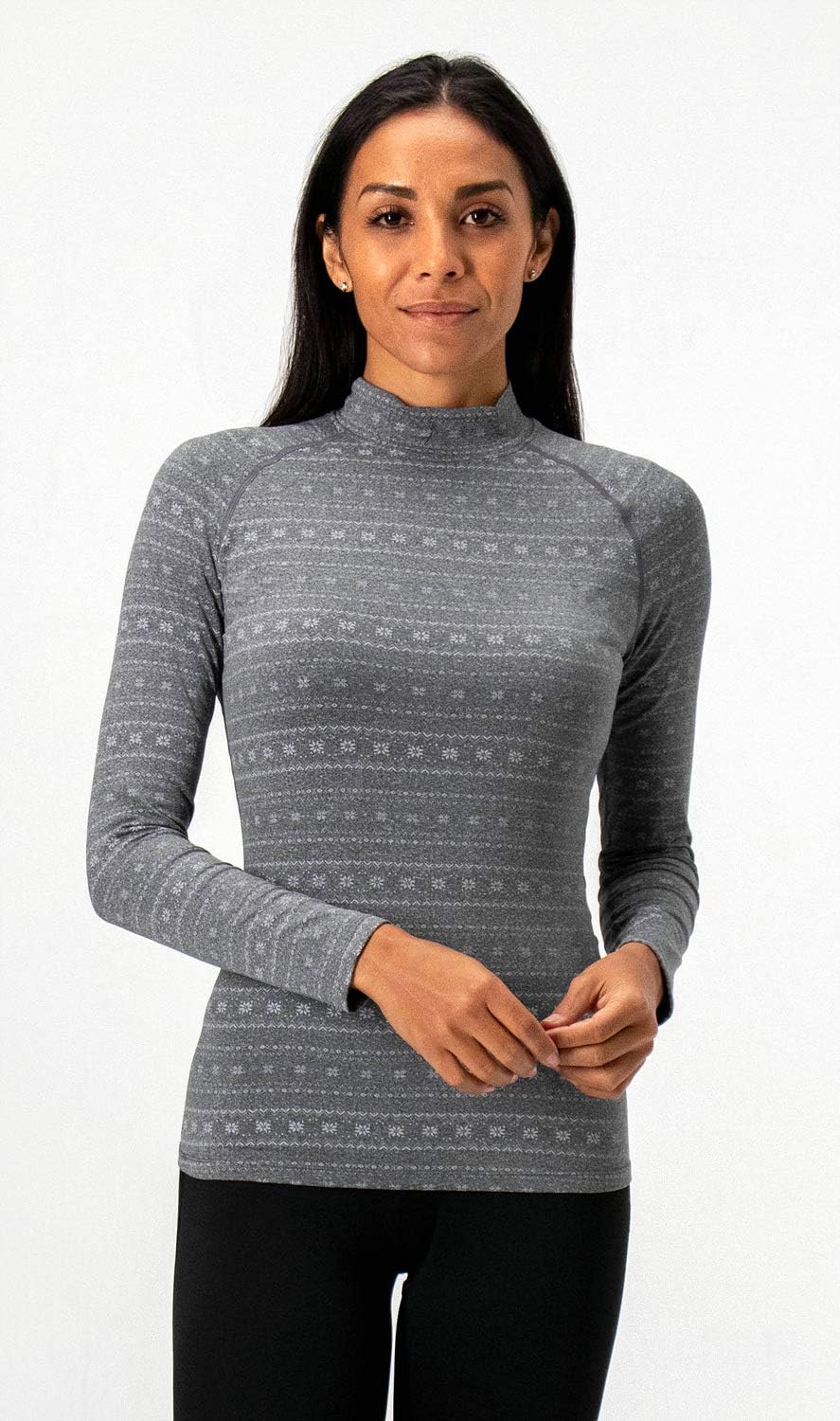 Devops Womens Thermal Long Sleeve Baselayer Micro Fleece
