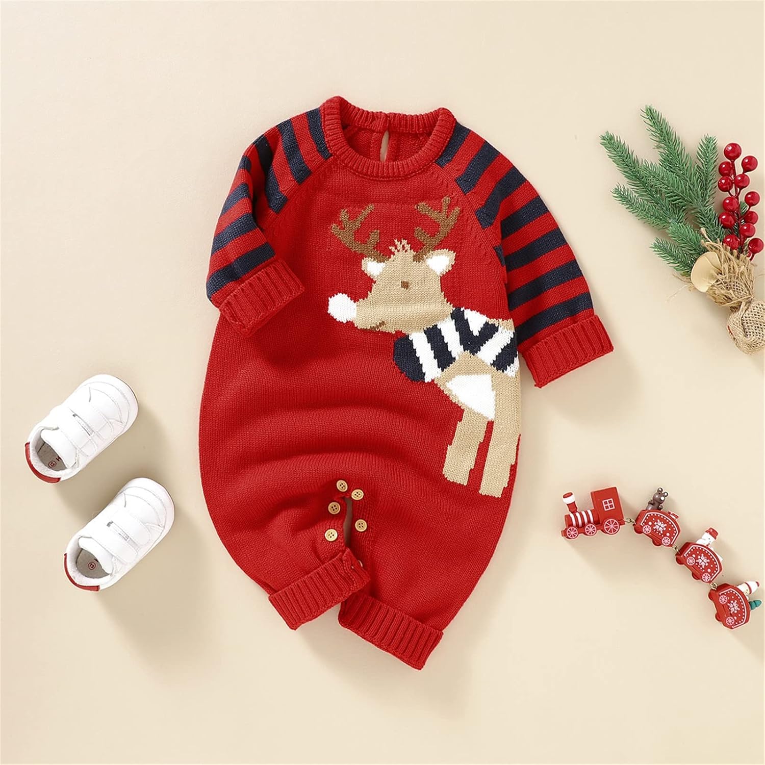 Newborn Christmas Romper Set for Boys and Girls