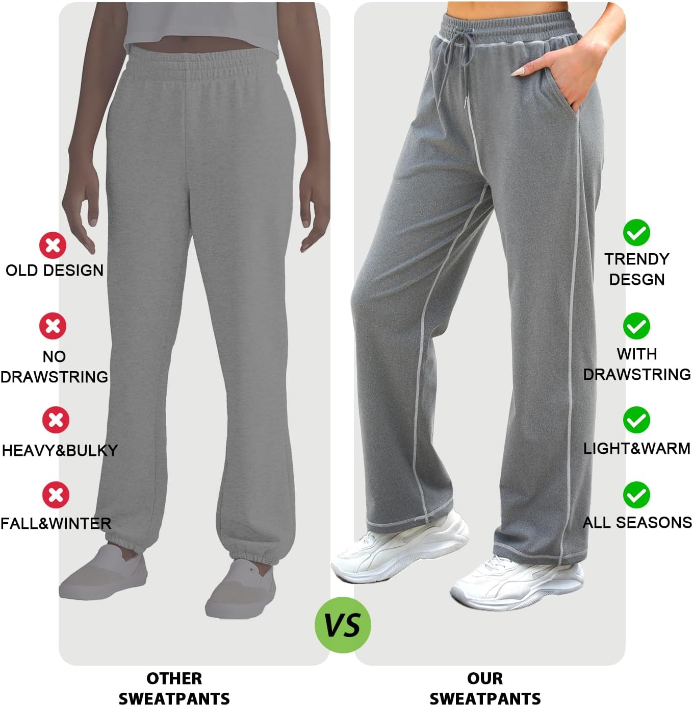 Track Pants Women Soft Wide-Leg Trendy Joggers for consolation and Style