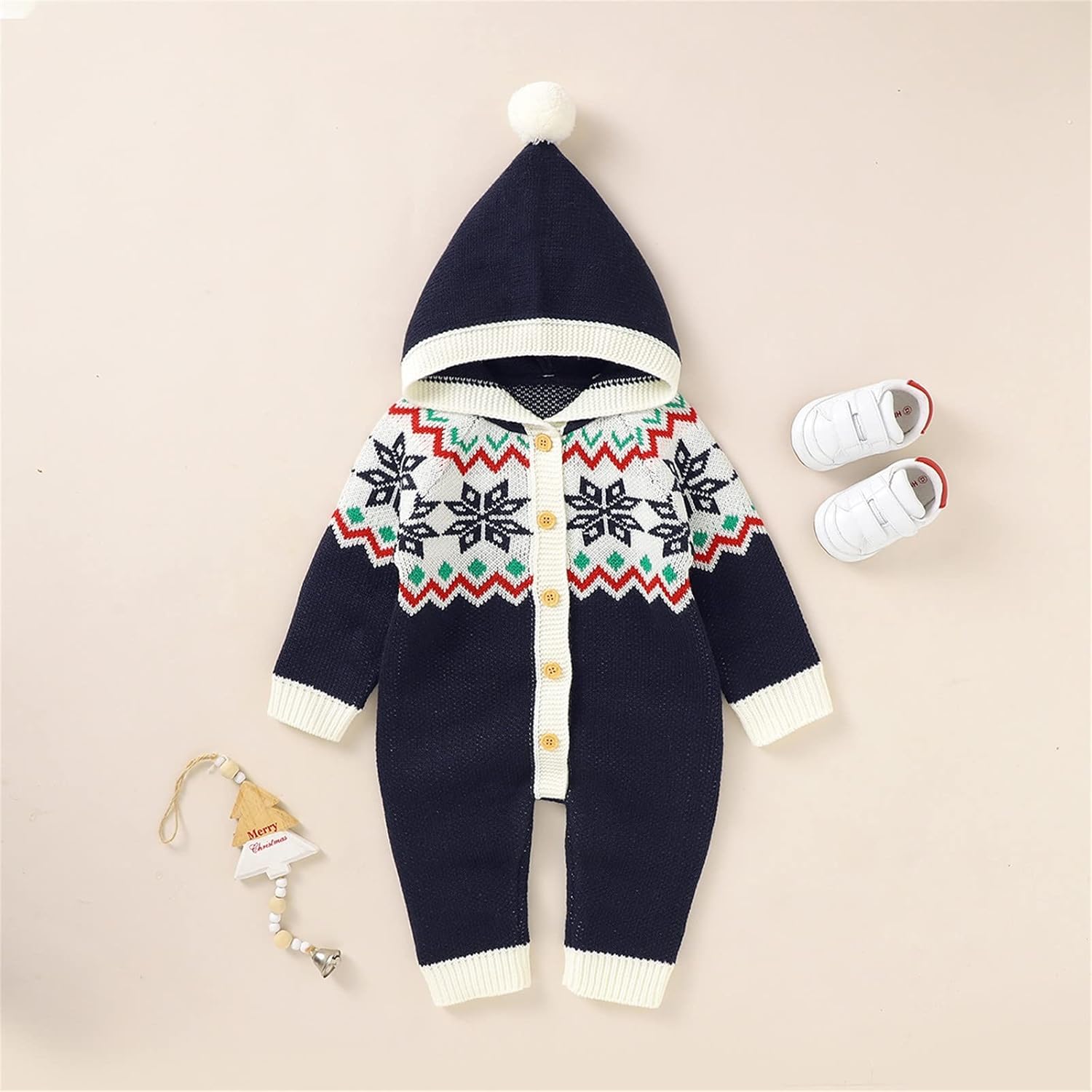 ToddlBy Christmas Sweater Romper