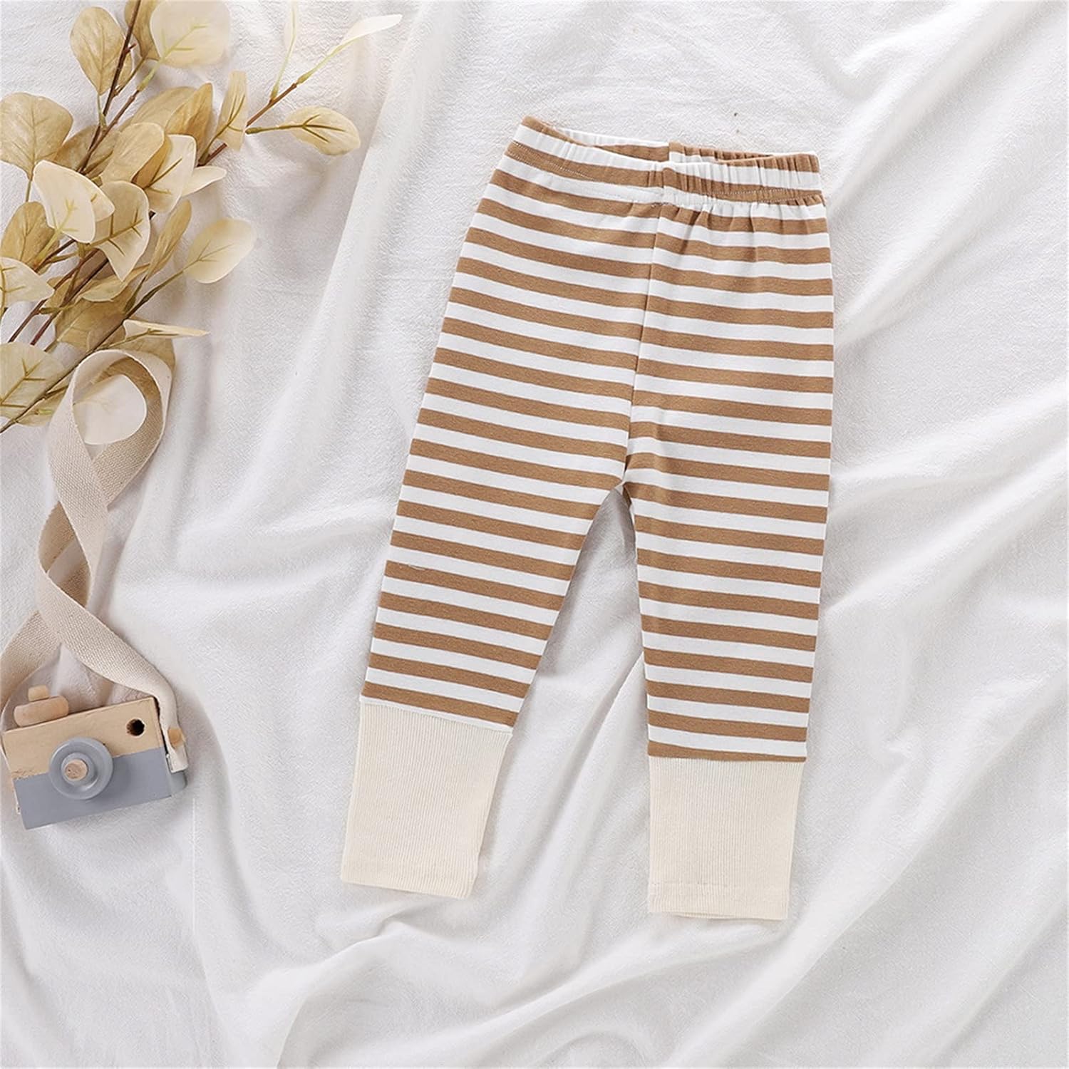 Lykmera Striped Patchwork Trousers for Boys Soft Thermal with 3D Pattern