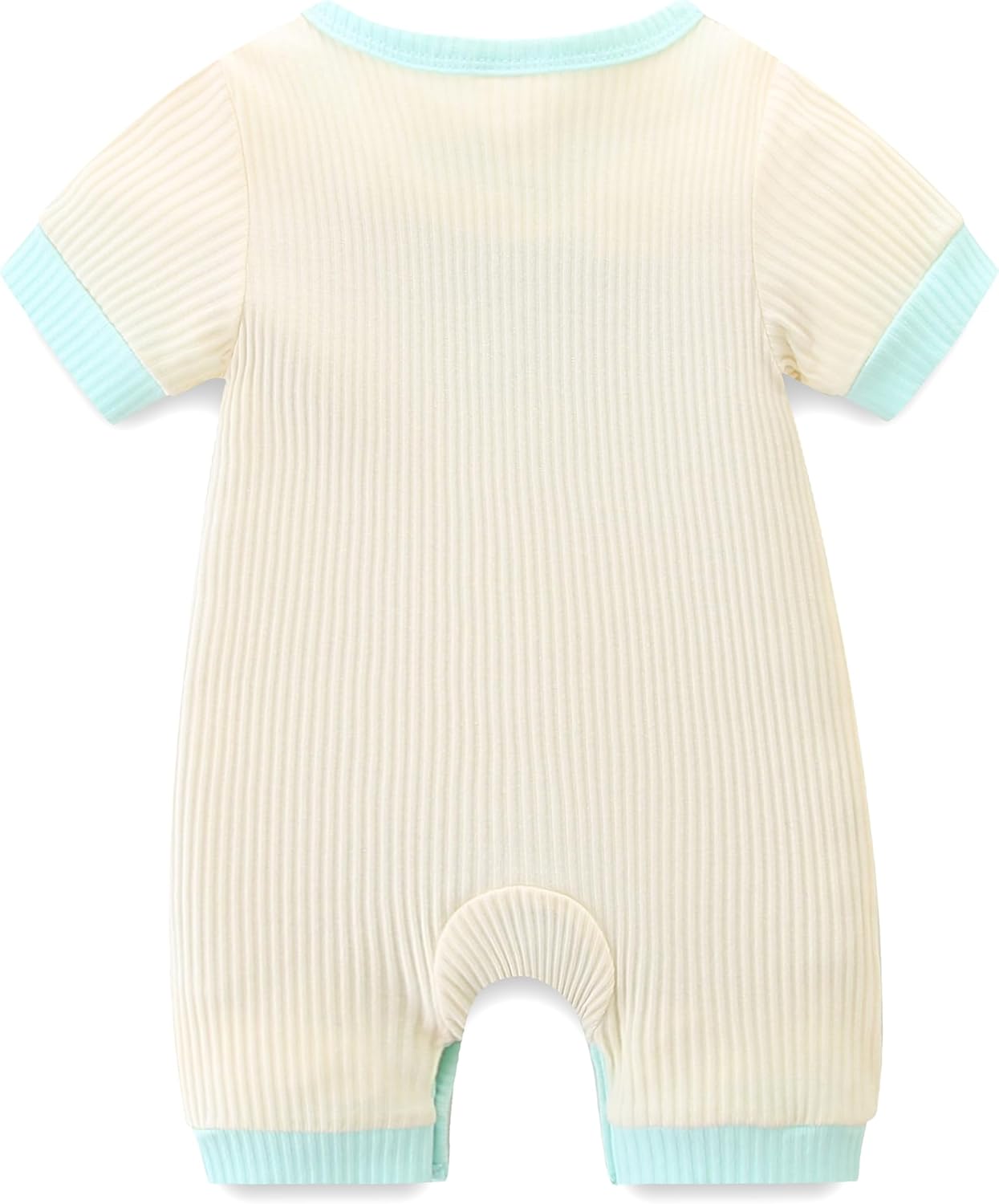JingleBaBa Newborn Baby Cotton Romper with Cute Short Sleeves