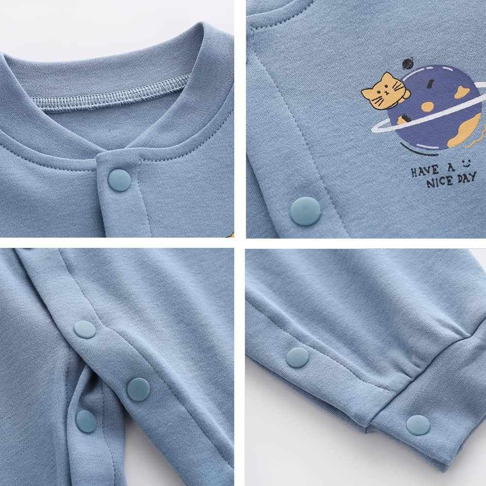 2-Pack Cotton Rompers for Newborn Boys