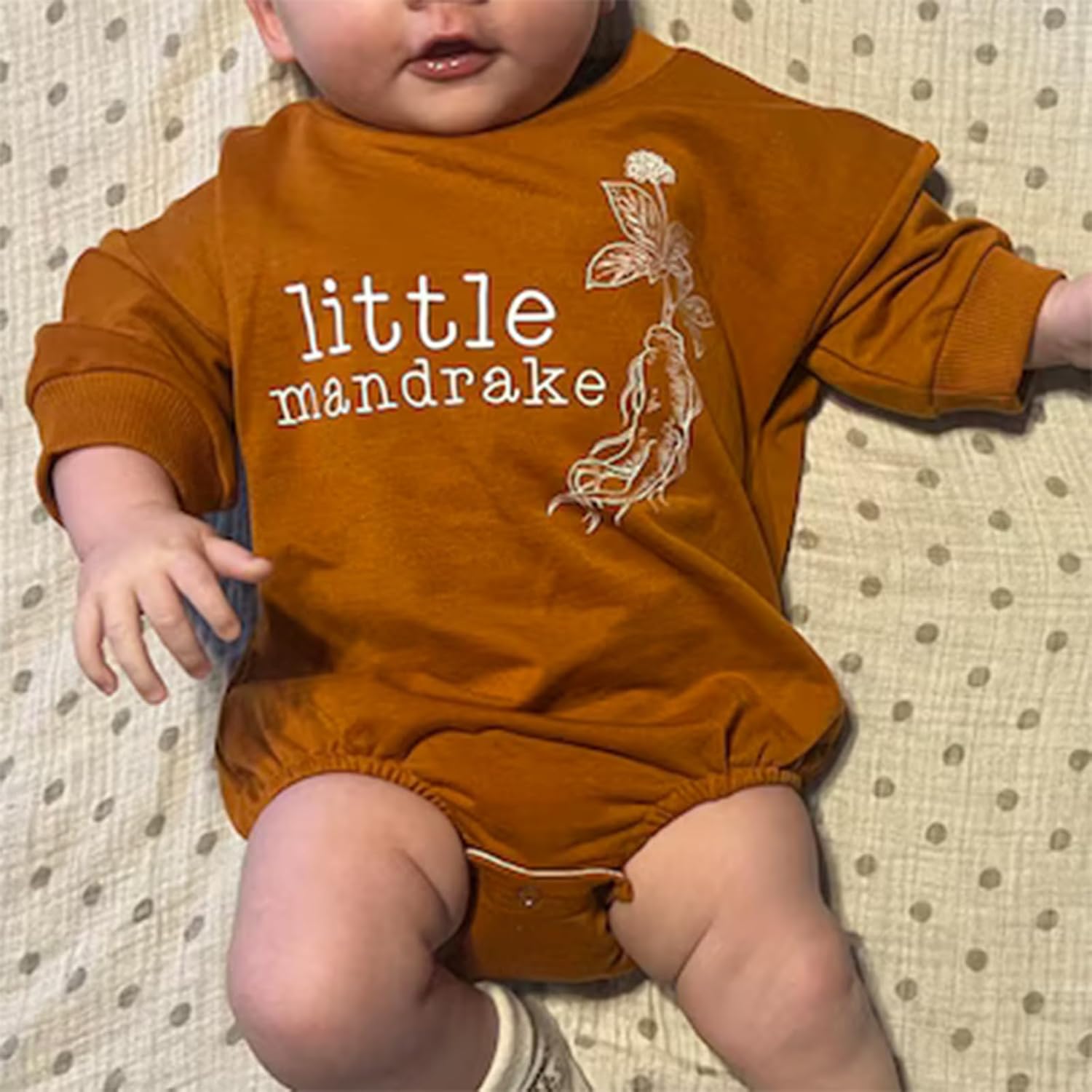 Halloween Unisex Baby Mandrake Romper