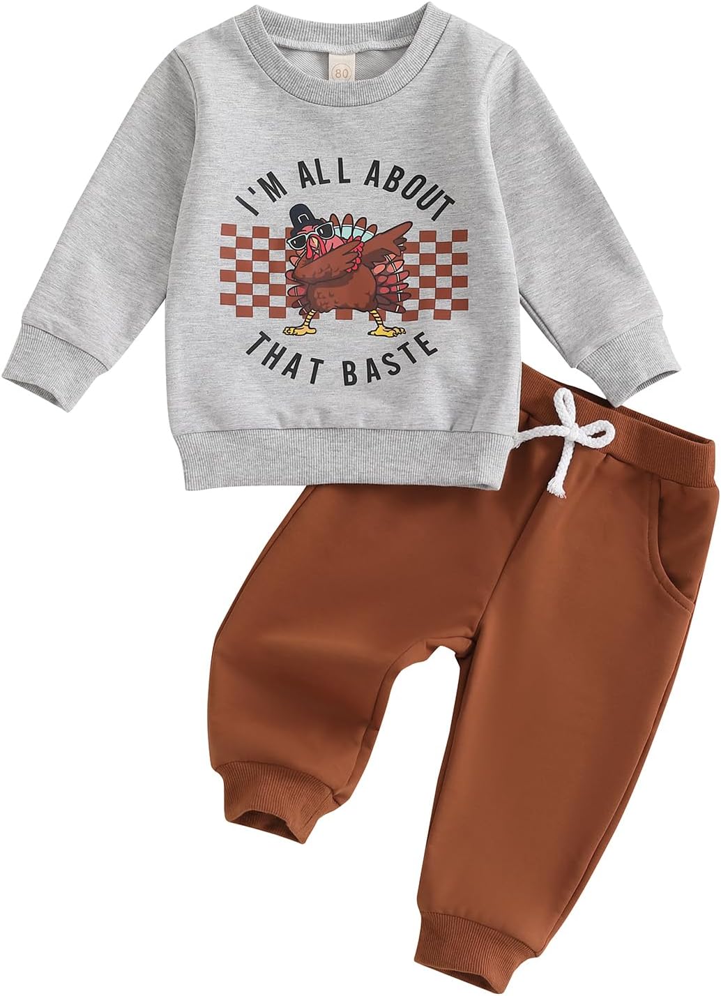 Amnnchya Toddler Boy Thanksgiving Outfit Set
